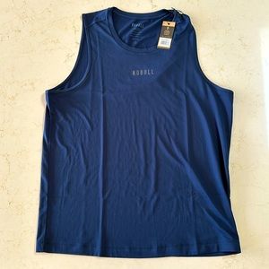 NOBULL Deltapeak Micro-textured Tank in Night Navy, Size L